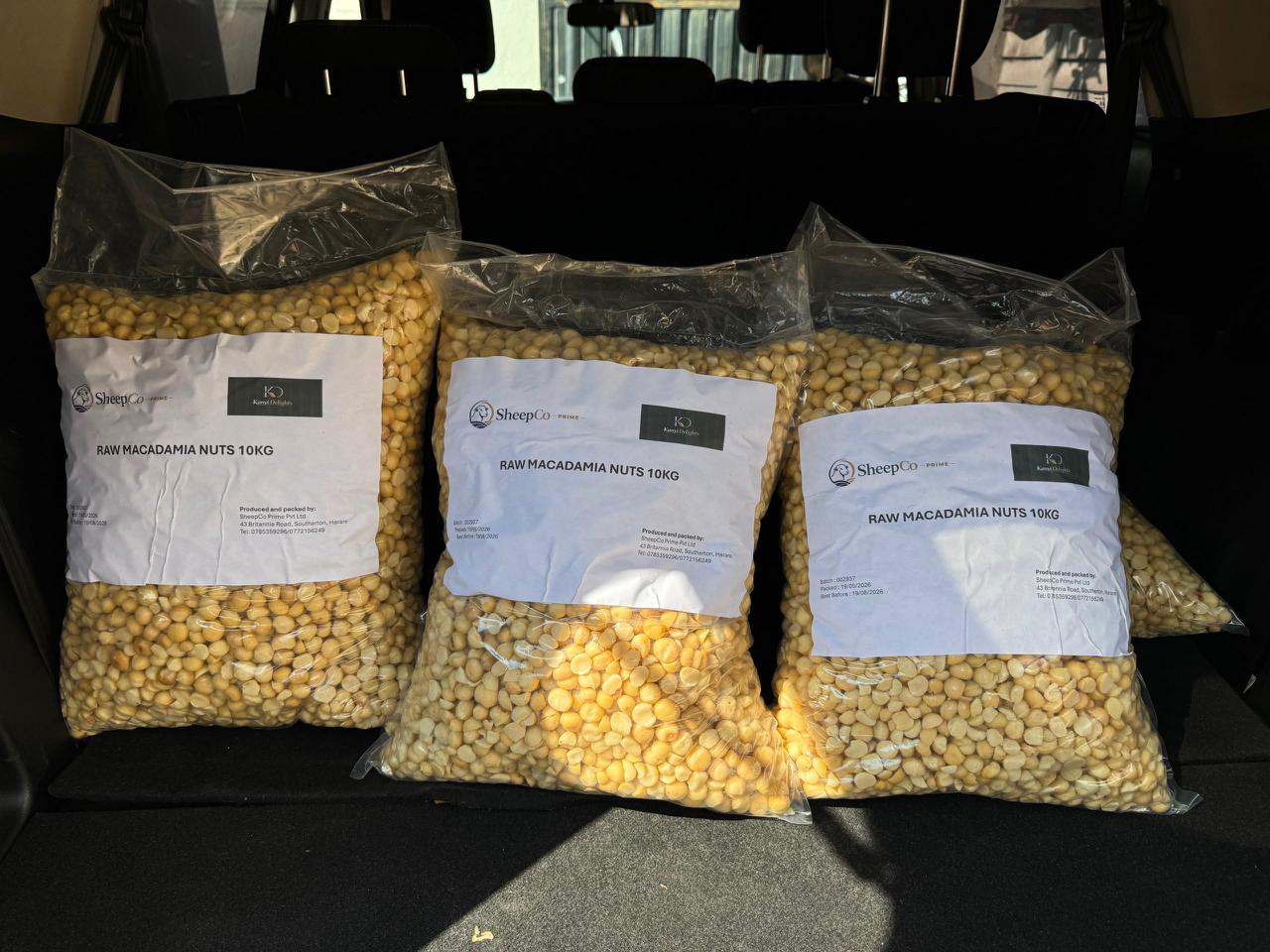 Raw Macadamias — 10kg